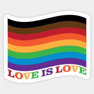 Love is Love Rainbow Flag - Philly Sticker